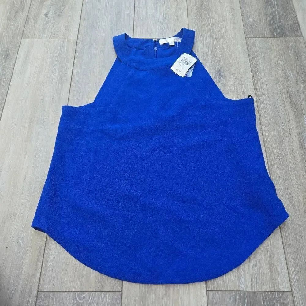 J.O.A. Los Angeles royal blue dressy top size med nwt